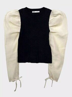 ZARA Puff Sleeve Top